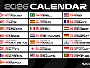 MOTOR GP 2026 CALENDER
